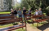Покраска скамеек